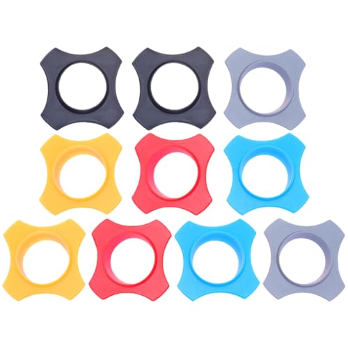 Gatuida Anillos Antideslizantes de Goma para Micrófono Inalámbrico 10 Unidades Multicolor Naranja Azul Negro Gris Rojo Accesorios Anticaída y Antivuelco para Karaoke Conferencias