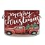Christmas Red Snowman Truck
