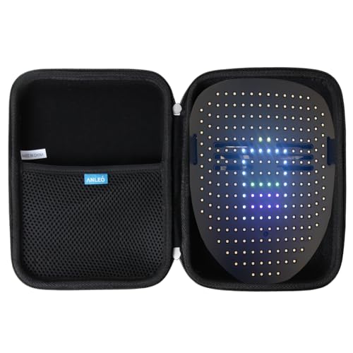 ANLEO Hard Travel Case Compatible with LED Mask Light up Masks(Only Case)
