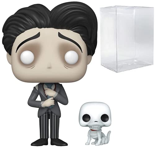 POP Corpse Bride - Figura de vinilo Funko de Victor Van Dort con restos (incluye funda protectora de caja compatible), multicolor, 3.75 pulgadas