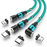 【Anillo de luz LED】El cable de carga magnético de TUNKIA tiene un anillo de luz LED, tan bonito como la luna en el cielo nocturno, y permite conectar y cargar dispositivos incluso en la oscuridad sin problemas.