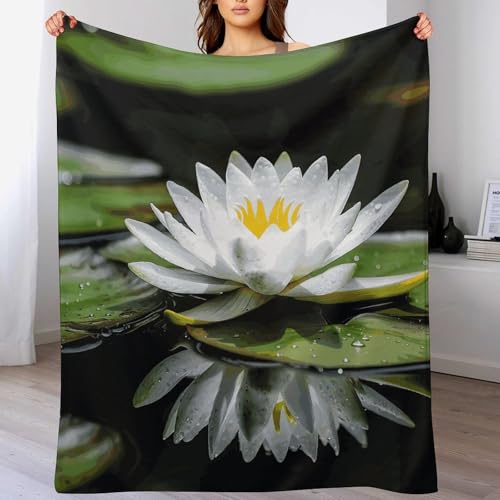 Couverture en molleton lit plaid blanc 177x203 cm confortable canapé - 5