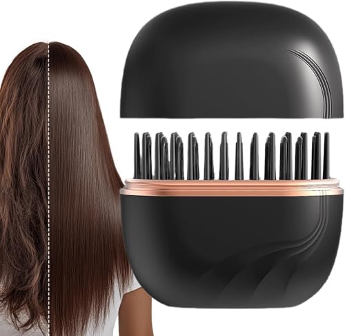 Image of Portable Hair Brush for Women, Cordless Rechargeable Hair Styling & Hair Straightener Brush
