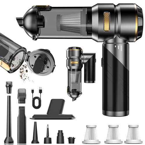 mtchavno Aspirador de Mano, 21000Pa Aspirador Coche Potente, Plegable Aspiradora de Mano Coche 4 en 1 con Descarga de Polvo Automática con un Toque, Motor sin escobillas, Aspirador sin Cable mtchavno Aspirador de Mano, 21000Pa Aspirador Coche Potente, Plegable Aspiradora de Mano Coche 4 en 1 con Descarga de Polvo Automática con un Toque, Motor sin escobillas, Aspirador sin Cable
