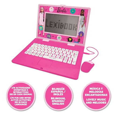 Portátil bilingüe Lexibook Barbie para aprender idiomas jugando en casa 2