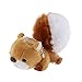 Dovewill mignon Mini écureuil Grande Queue Porte-clés Peluche Porte-clés Sac Pendentif, kaki, 12 cm