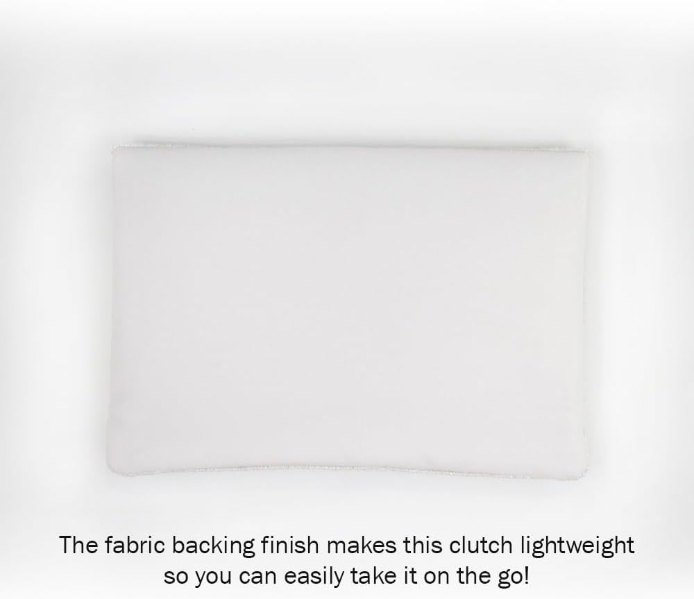 MRS White Beaded Clutch Purse for Wedding Day & Bachelorette, Perfect Bridal Shower Gift - Image 5