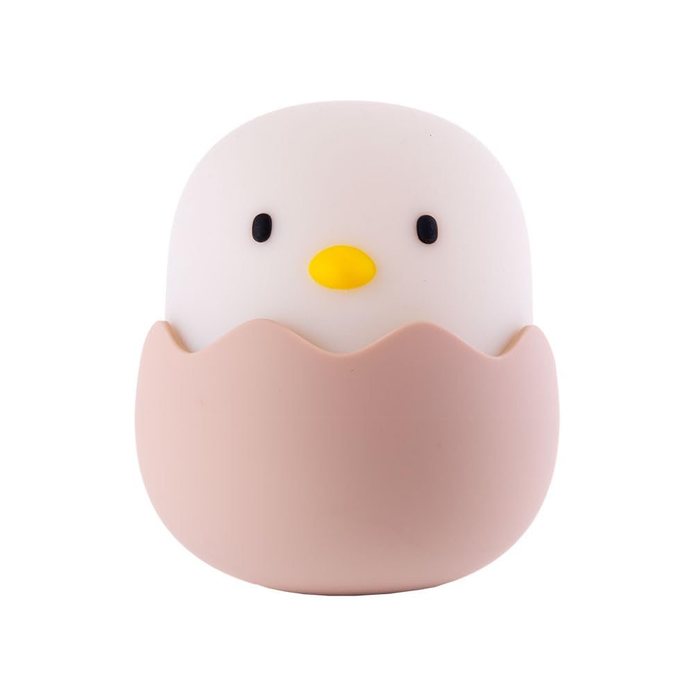 Lampara nocturna de mesa LED Infantil quitamiedos y recargable "Chicken" | Greenice