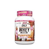 BIG - Proteinas Whey para Masa Muscular - Whey Protein Isolate - Proteína en Polvo Materia Prima Premium Sin Grumos, Baja en Lactosa, Sin Azúcar Añadido (1Kg, Pumpkin Special Latte)