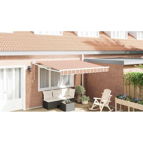 Store électrique à bras articulé 300x250cm multicolore en alu et polyester avec télécommande - 3