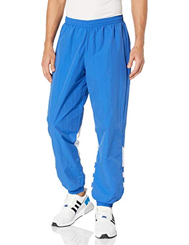 adidas Originals mens Big Trefoil Outline Woven Track Pants Royal Blue/White/Khaki X-Large