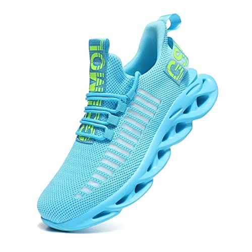 Jakcuz Men's Running Shoes Sky Blue Size 8.5