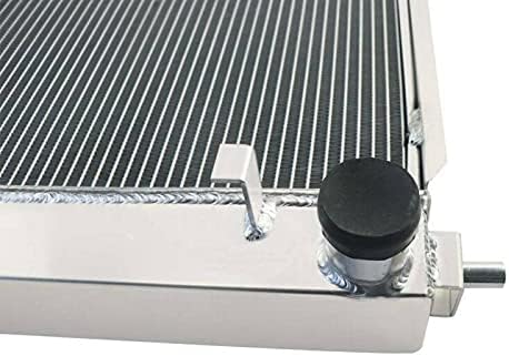 ECMRAD 4 Row Aluminum Radiator Compatible for 1994-1996 Ford Mustang GT SVT 4.6L V8 GAS MT Manual 1995