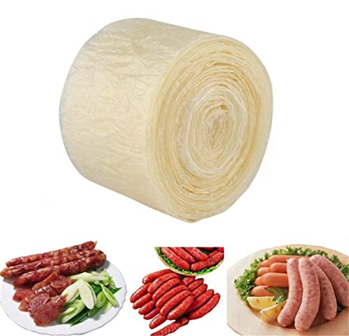 Sausage Casings, Layered Edible Drying Sausage Casing Packaging Tools, Flavorous Homemade Sausages Ham Kitchen Tool (50Mm*8M) #TOP6