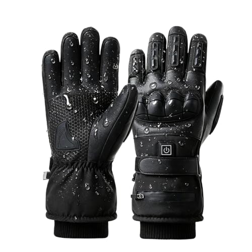 Mens Heated Gloves Windproof Thermal Heating Gloves for Winter Outdoor - image 3