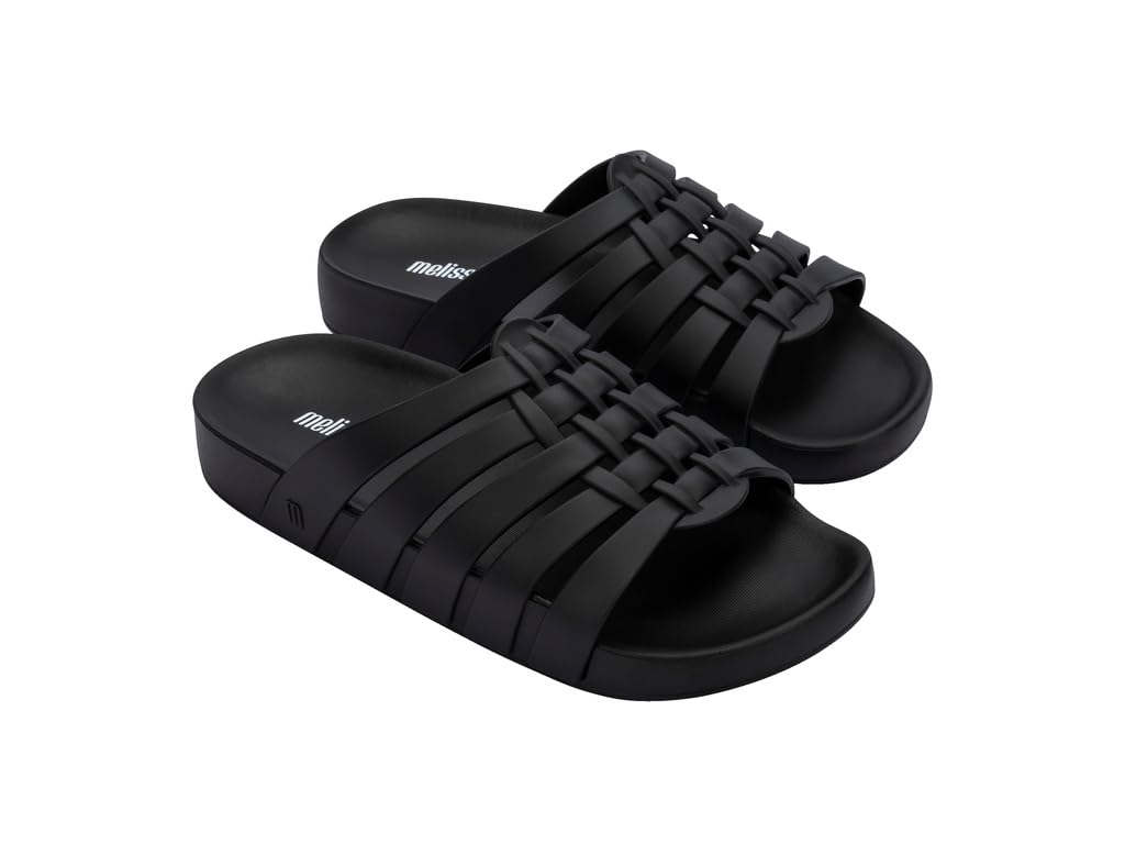 Melissa Possession Slides per le donne - Piatti, stile gelatina, comfort con design pescatore, tomaia in 100% PVC, suola in 100% EVA, profumo di gomma da masticare, sandali estivi chic da donna
