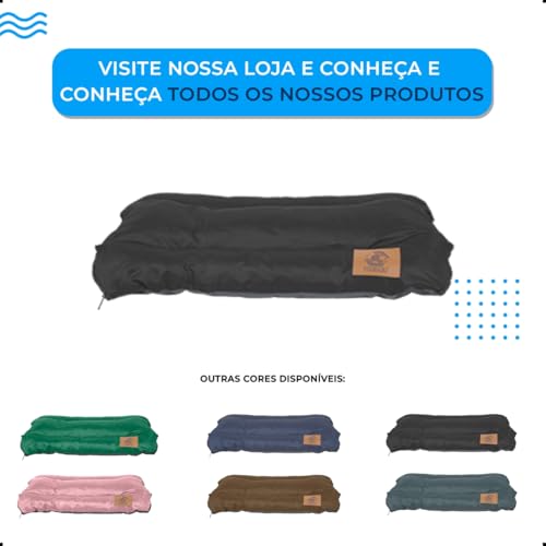 Cama Pet Impermeável Colchonete Fun 60x90 GG - Cachorro Grande, Resistente, Lavável e Capa Removível