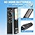 Replacement Remote Control for Samsung Smart TV:Solar Rechargeable Voice Control Bluetooth Remote with 4 Shortcuts, Compatible with BN59-01385A & 2021-2024 Frame/Neo QLED/Ultra HD Series(Black-0)