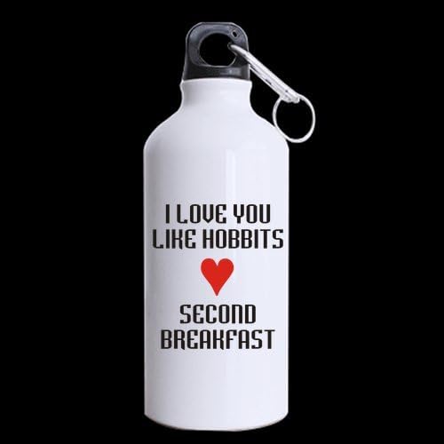 I Love You like Hobbits Love Second Breakfast With heart Sports Bottle or Tea Mug - 22 OZ