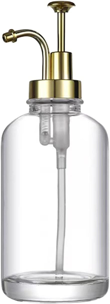 BILIKEYU Coffee Syrup Dispenser Coffee Dispenser Glass Syrup Bottle Coffee Syrup Bottle Dispenser For Coffee Bars Home Decoration Vacuum Insulated Mug Ceramic (Gold, 24x20.5x10.5cm)