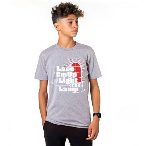 Hockey Lace 'Em Up and Light The Lamp Short Sleeve T-Shirt | Hockey Tee | Youth and Adult Sizes2