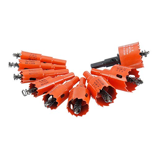 Set de 9 brocas hss 16-38 mm para metal y madera miniatura 1