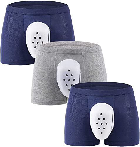 3 Pcs Breathable Post Circumcision Underwear for Boys, Circumcision Underwear, Surgery Recovery Pants, Healing Support Boxer Shorts, for Use After Pediatric Surgery(A,6XL-6XLarge)