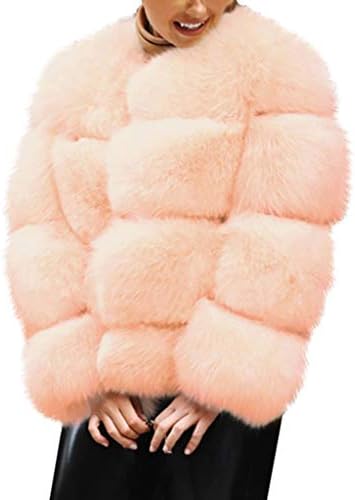 big fluffy pink coat