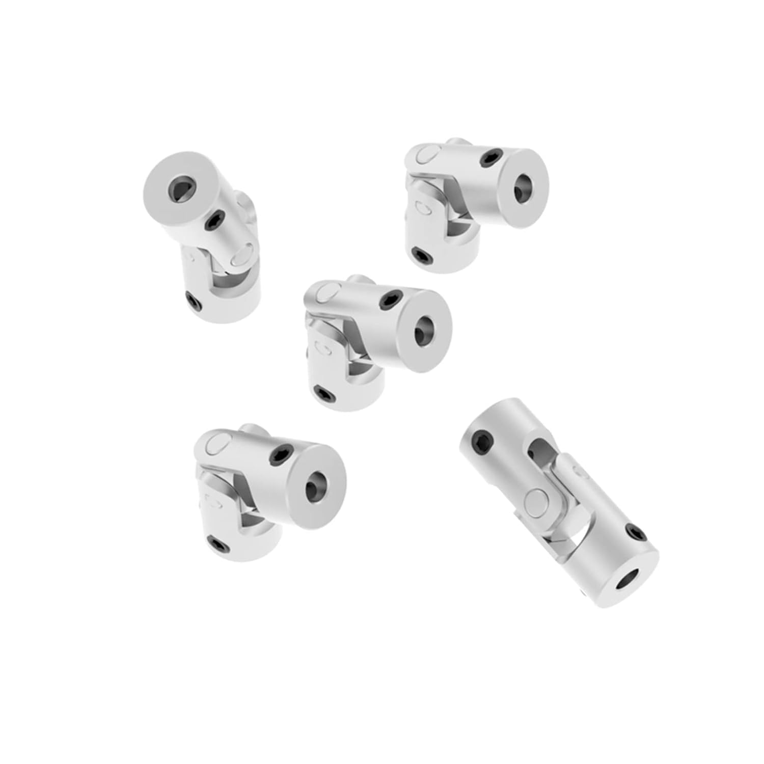 Wellenkupplung, Universalgelenk-Minikupplung, 14 mm Durchmesser, 35 Länge, vernickeltes Eisen, mehrere Größen(6mm to 8mm)