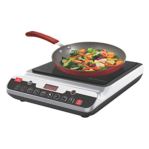 Image of Pringle 1400Watt Induction Cooktop with Push Button for Home and Kitchen /BIS CERTIFIED - Model: IC11 - Color: White