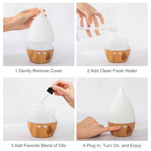 Difusor aromático eléctrico para aceites esenciales 130ml miniatura 5