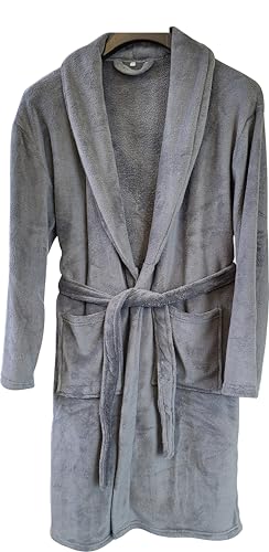 Bademantel Unisex Microfaser Saunamantel Morgen Supersoft Fleece Cashmere Touch Mantel Damen & Herren viele Farben und Größen (DE/NL/SE/PL, Alphanumerisch, S, M, Regular, Regular, Anthrazit) Bademantel Unisex Microfaser Saunamantel Morgen Supersoft Fleece Cashmere Touch Mantel Damen & Herren viele Farben und Größen (DE/NL/SE/PL, Alphanumerisch, S, M, Regular, Regular, Anthrazit)