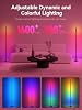 Lámpara de piso de esquina LED RGBICW inteligente OIYN - 16 millones de colores DIY, más de 68 escenas, sincronización de música, control por app y control remoto, iluminación ambiental cambiante para salas, dormitorios y cuartos de juego 4