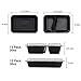 Kootek 26 Pack Meal Prep Containers with Lids (30oz and 35oz), 2 & 1 Compartments Food Storage Sets Durable Stackable Bento Boxes, Microwaveable, Freezer Safe