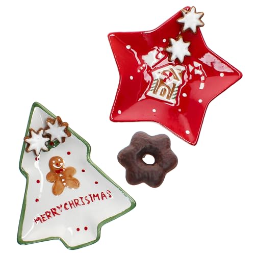 MamboCat Patisserie Weihnachten 2tlg Keksteller Set I kleine Teller...