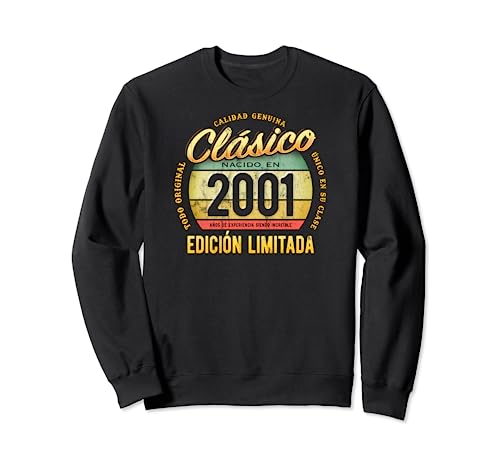 Clásico Nacido En 2001 Edición Limitada 22 Cumpleaños Sudadera
