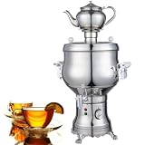1800W elektrischer Samowar-Teebereiter, 7 l Edelstahl-Wasserkocher 1 l