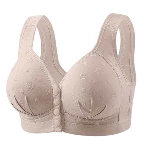 Soutien-gorge boutonné respirant sans armature sous-vêtement confortable femme