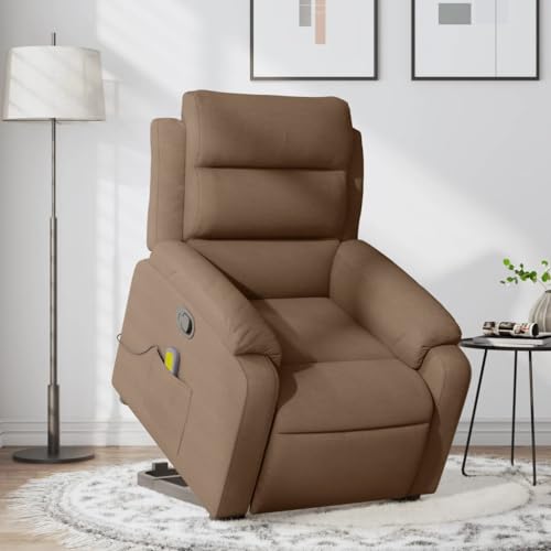 LAPOOH Silla de Masaje reclinable de pie de Tela marrón, Sillón De Relax, Sillon Masaje Relax, Sillon Relax Electrico, Hogar Sillon Relax, Sillones Comodos, Sofa Tantra - 3204996