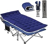 Nictemaw Folding Camping Cot, Portable Camping Cot for Adults, 900LBS Heavy Duty Sleeping Cots with