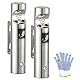 Aschenbecher Wandmontage, 2 PCS Wandaschenbecher für Draußen, Edelstahl Aschenbecher mit Schloss, Wetterfest Tubular Öffentliche Aschenbechers für Terrasse, Restaurant, Hotel und Büro