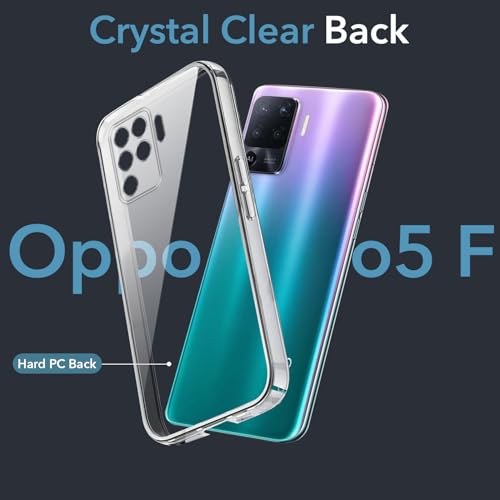 Image of Jkobi Lifetime Anti-Yellow Clear Back Cover Case for Oppo Reno5 F | Reno 5F (Sleek Hard Crystal | Shockproof and Camera Protection)