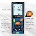 Laser Distance Meter 196ft – Digital Laser Measuring Tool with LCD Backlit Display, Area Volume Pythagorean, ±2mm Accuracy, Class II, Electronic Tape Measure for DIY Construction – AAA Battery Powered