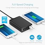Anker Desktop Charger, 60W 6 Port USB Multiple Charging Hub, PowerPort 6 Multiple USB Charger, Campatible with iPhone, iPad, MacBook, Galaxy, LG, HTC, and More - Image 3