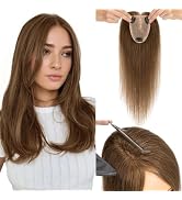 Hairro Human Hair Toppers 100% Real Hair, 3.5