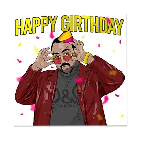 Notnicethings, Chabuddy G Funny Birthday Card, Humorous Greeting Card, Kurupt FM Card For Him, Funny People Just Do Nothing Birthday Card, For Boyfriend, Husband, MC Grindah, DJ Beats Cover