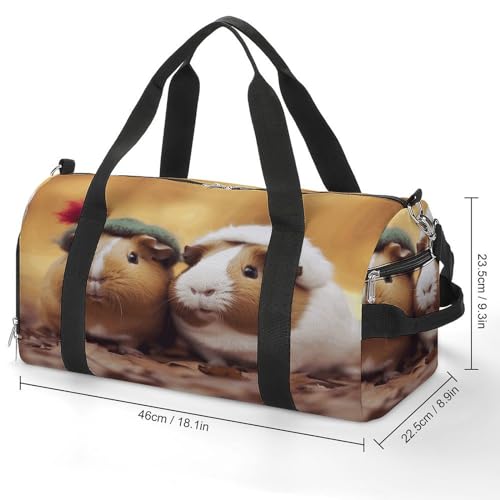Gym Bag,Cute Guinea Pigs Gym Duffle Bag,sports Gym Bag,small Fitness Workout Sports Duffle Bag,gym Bag for Women And Men, style2