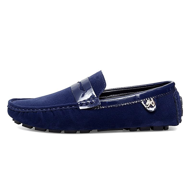 Loafers for Men Round Toe PU Leather Penny Driving Loafers Flexible Lightweight Flat Heel Classic Prom Slip On2