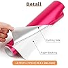 IModeur Matte Metallic Rose Red Permanent Vinyl Roll - 30.5 x 214 cm Red Vinyl for Cricut, Self Adhesive Vinyl for Cup, Windows, Birthday Gifts, Party Ornaments, Home Decor #1