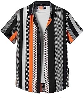 OM SAI LATEST CREATION Men's Casual Cotton Shirt – Button Down Summer Shirt for Men | Lightweight Textured Fabric | Perfect for Daily & Weekend Wear